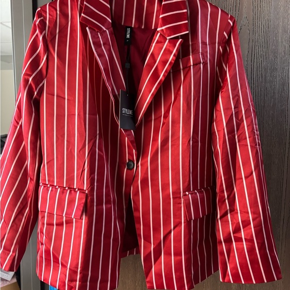 STYLEWE Red Striped Blazer - Picture 3 of 3